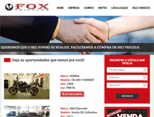 Tablet Screenshot of foxveiculosmultimarcas.com.br